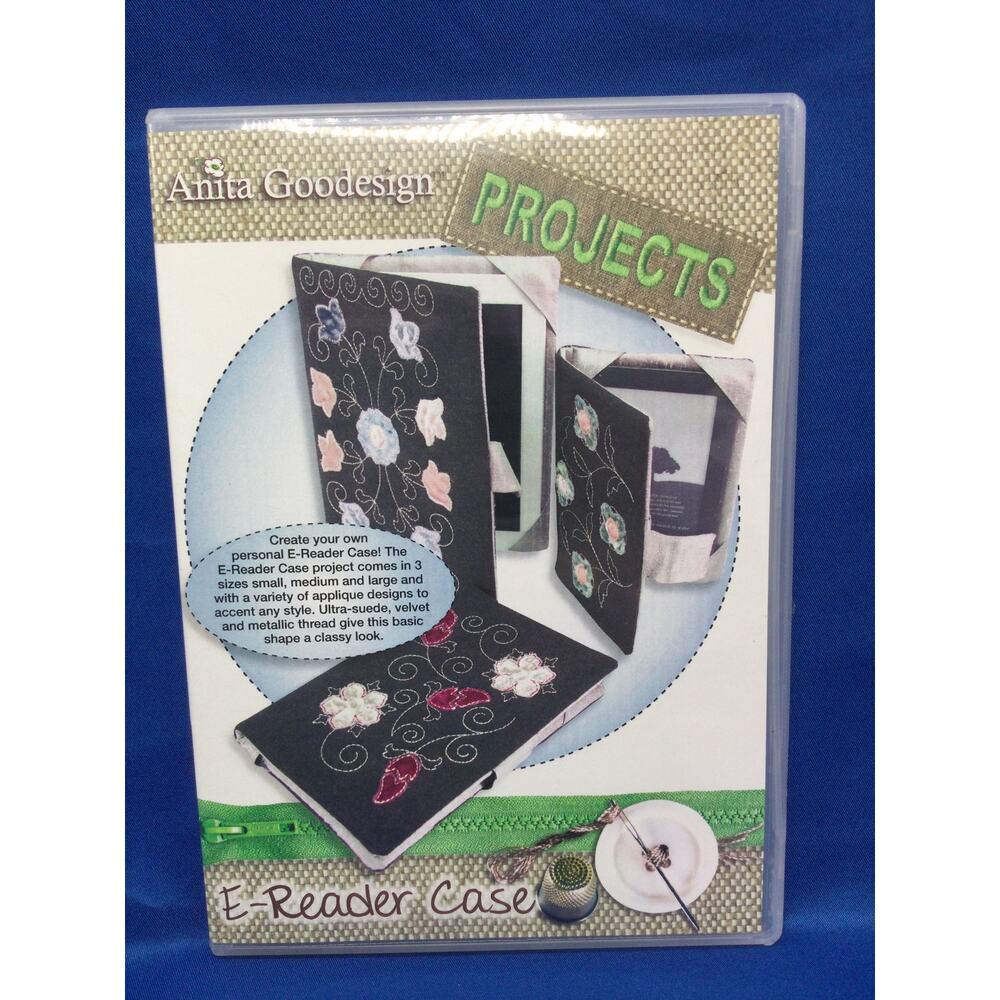 Anita Goodesign DVD video tutorial E book reader Case embroidery project